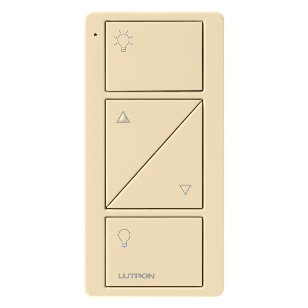 Lutron 2-Button with Raise/Lower, Pico Smart Remote, with Light Icons, PJ2-2BRL-GIV-L01, Ivory
