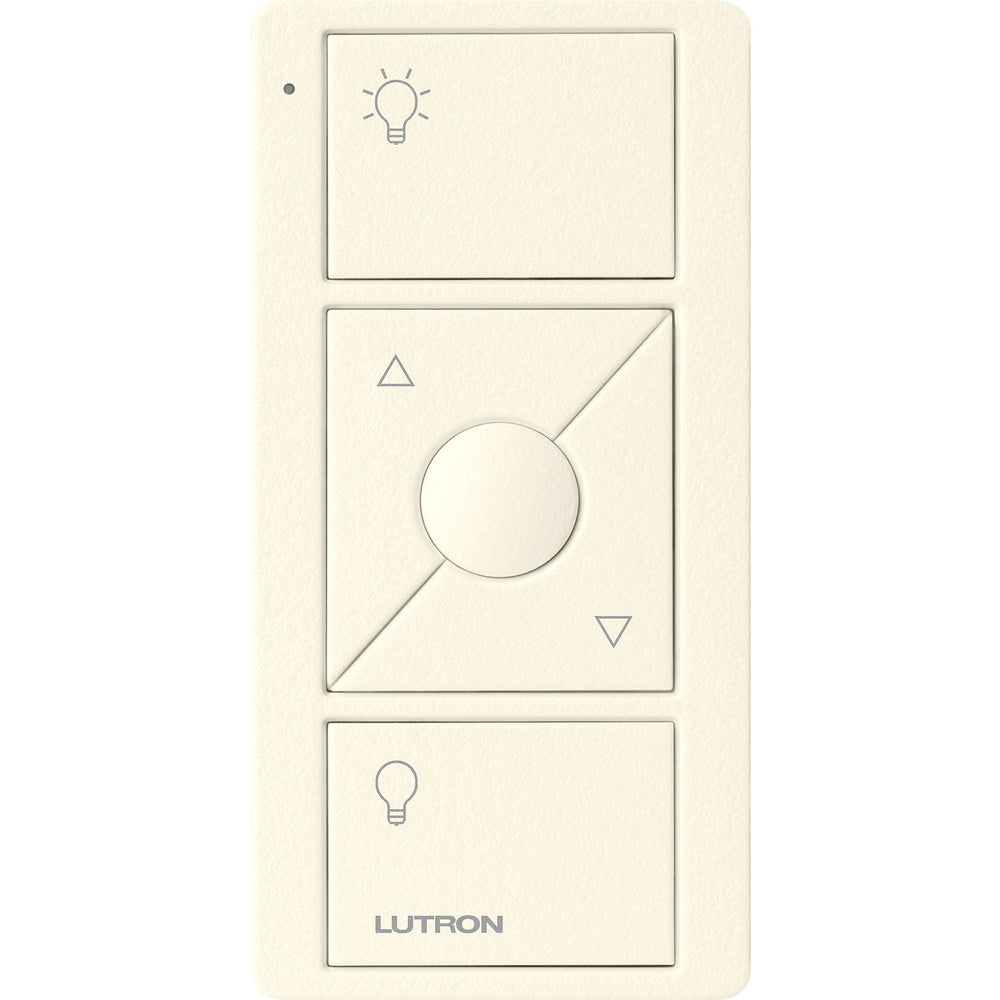 Lutron Original 3-Button Pico Smart Remote with Raise/Lower and Preset, with Light Icons, PJ2-3BRL-TBI-L01, Biscuit