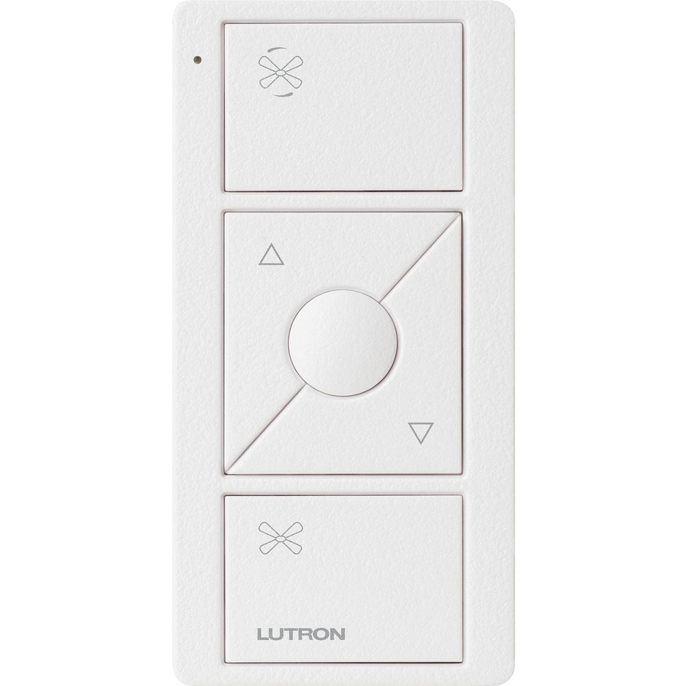Lutron Pico Smart Remote for Fan Control, 3-Button Raise/Lower with Preset Button, PJ2-3BRL-TSW-F01, Snow White