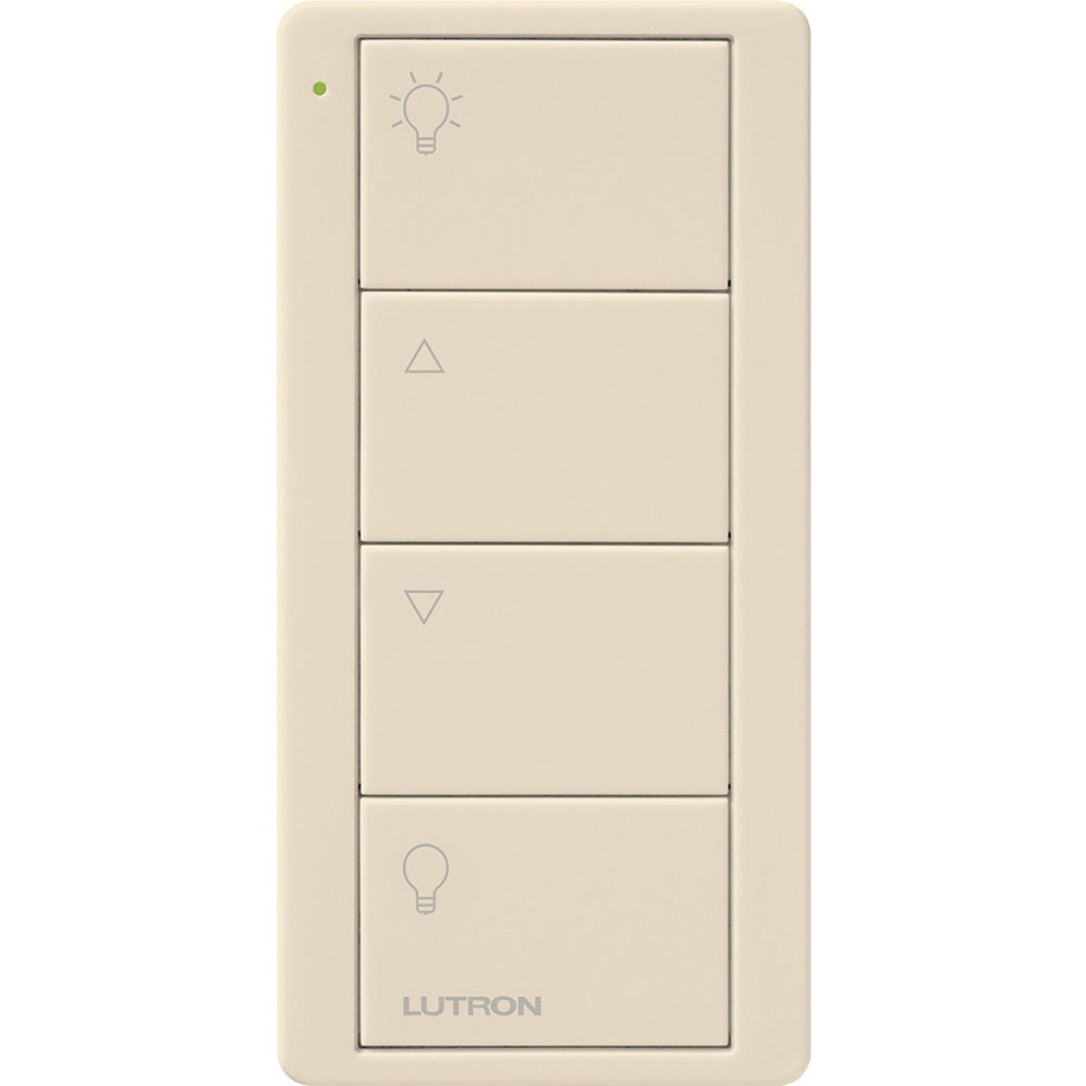 Lutron 4-Button Zone Control, Pico Smart Remote, with Light Icons, PJ2-4B-GLA-L01, Light Almond
