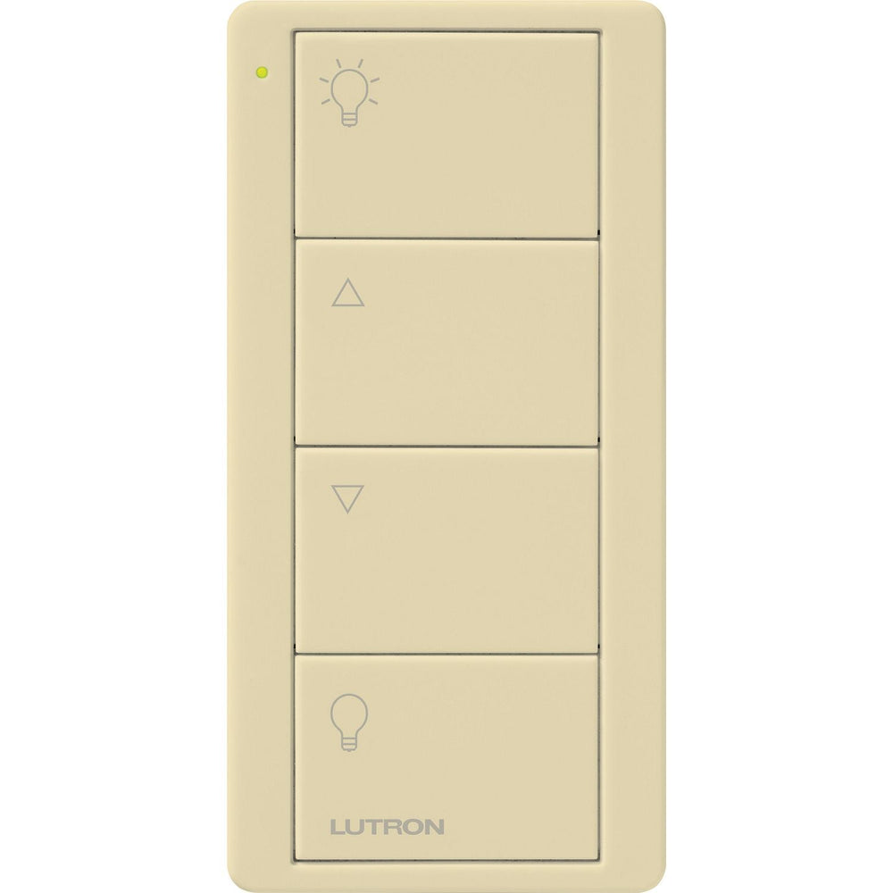 Lutron 4-Button Zone Control, Pico Smart Remote, with Light Icons, PJ2-4B-IV-L01, Ivory