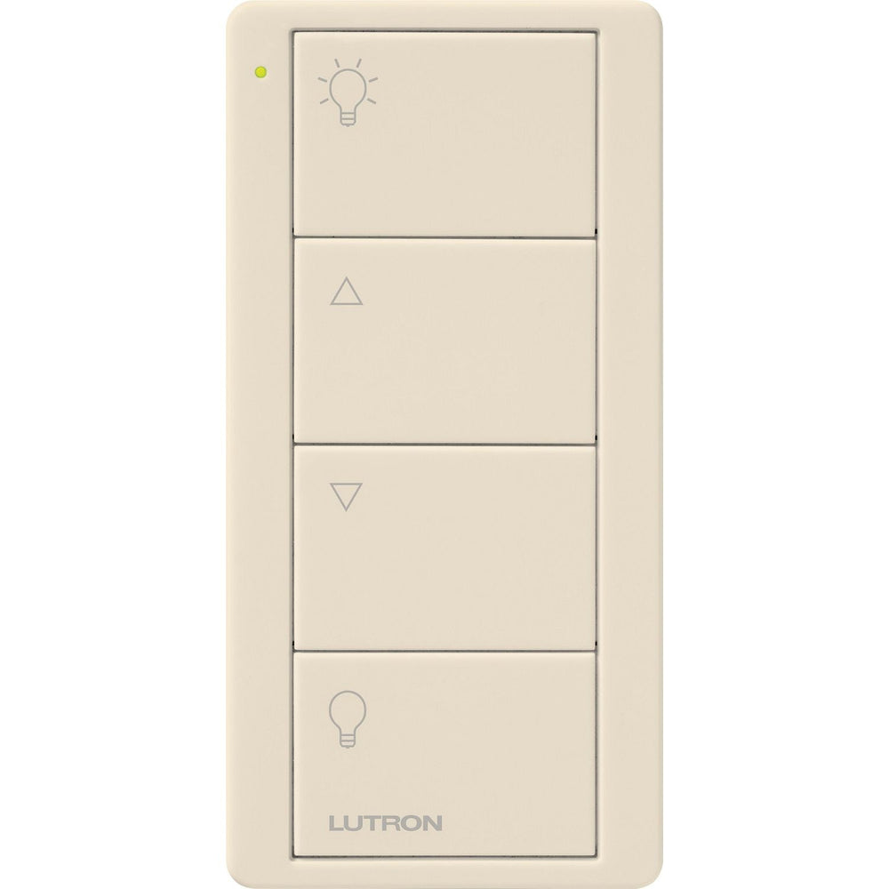 Lutron 4-Button Zone Control, Pico Smart Remote, with Light Icons, PJ2-4B-LA-L01, Light Almond