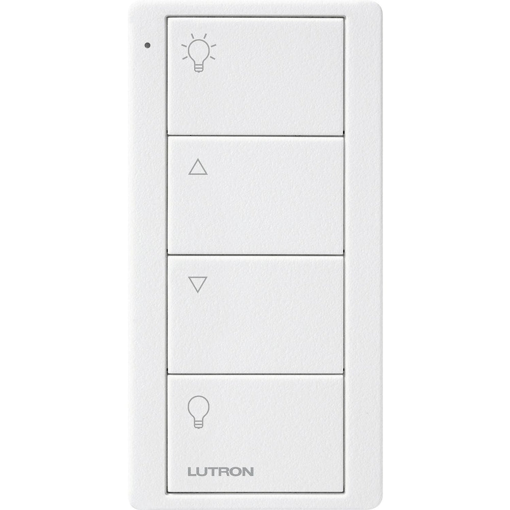 Lutron 4-Button Zone Control, Pico Smart Remote, with Light Icons, PJ2-4B-TSW-L01, Snow White