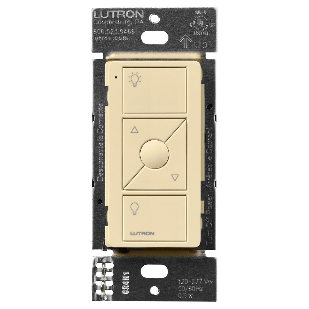 Lutron 3-Button with Raise/Lower and Preset, Pico Line-Powered Wireless Control, 120-277V Line Voltage, with Light Icons, PJL-3BRL-GIV-L01, Ivory