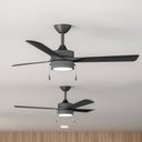 Progress P250122-31M-30 Axion I 1 Light 52 inch Matte Black Ceiling Fan