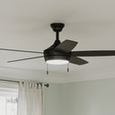 Progress P250125-31M-30 Nolyn V 5 Blade 52 Inch Matte Black Ceiling Fan
