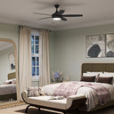 Progress P250125-31M-30 Nolyn V 5 Blade 52 Inch Matte Black Ceiling Fan