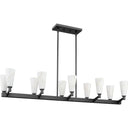 Progress P400396-31M Tosca 10 Light Matte Black Linear Chandelier Ceiling Light