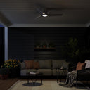 Progress P250130-009-30 Rynn 1 Light 48 inch Brushed Nickel Ceiling Fan