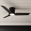 Progress P250130-31M-30 Rynn 1 Light 48 inch Matte Black Ceiling Fan