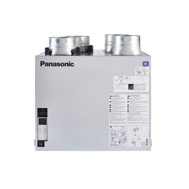 Panasonic FV-12VE1T BalancedHome® Elite 120 Energy Recovery Ventilator (ERV), 30-120 CFM - Top Port