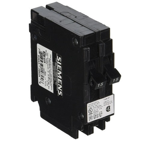 Siemens Q1515 Two 15-Amp Single Pole Standard Breaker 120V