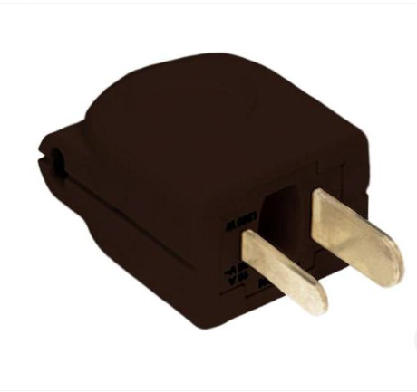 Lutron Replacement Plug for Tamper Resistant Dimming Receptacles, 10A, 125V, RP-FDU-10-BR, Brown