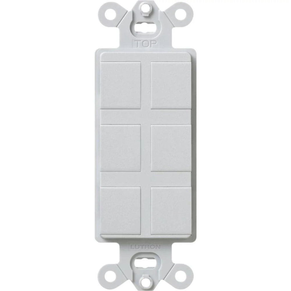 Lutron Claro 6-Port Frame, Field Customizable, Fits Decorator-Style Wall Plates, SC-6PF-PD, Palladium