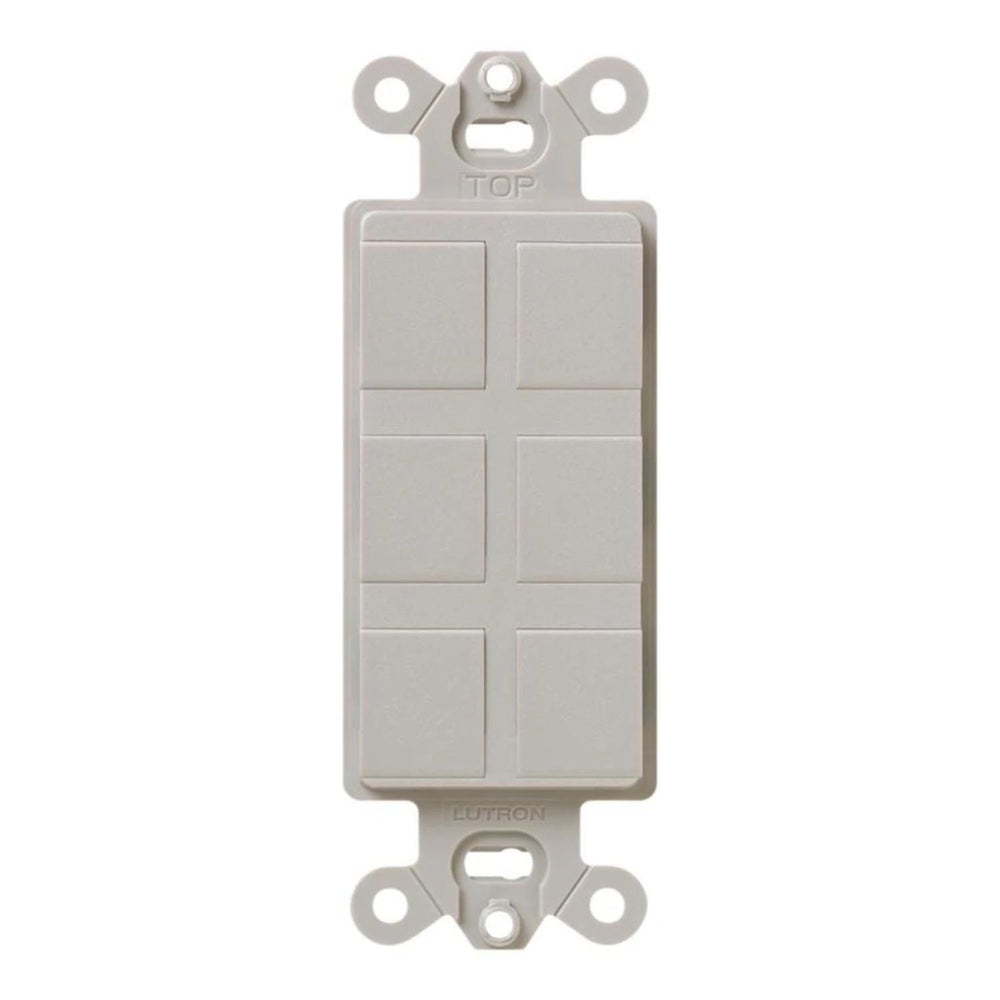 Lutron Claro 6-Port Frame, Field Customizable, Fits Decorator-Style Wall Plates, SC-6PF-TP, Taupe