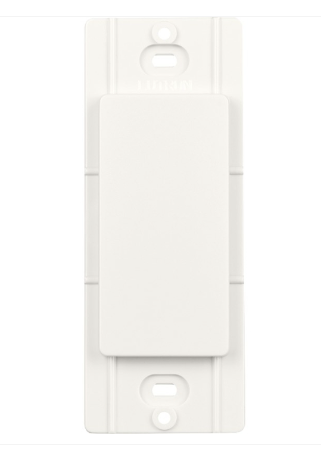 Lutron Blank Insert for Claro Wall Plates, Fits Decorator-Style Openings, SC-BI-BW, Brilliant White