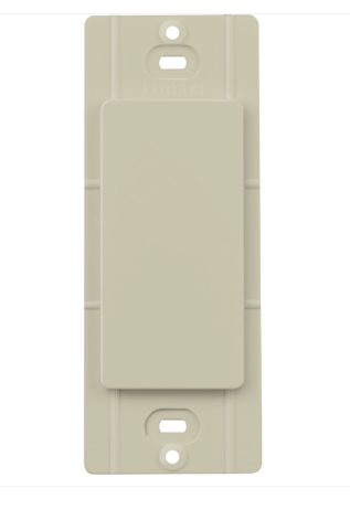 Lutron Blank Insert for Claro Wall Plates, Fits Decorator-Style Openings, SC-BI-CY, Clay