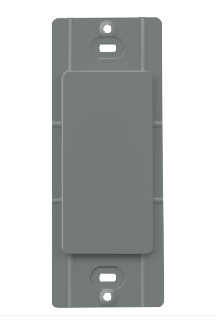 Lutron Blank Insert for Claro Wall Plates, Fits Decorator-Style Openings, SC-BI-SL, Slate
