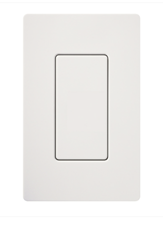 Lutron Blank Insert for Claro Wall Plates, Fits Decorator-Style Openings, SC-BI-SW, Snow White