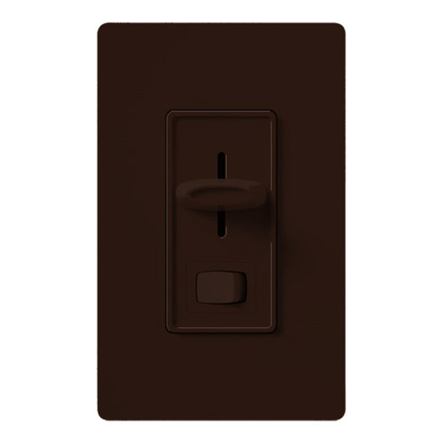 Lutron Skylark 3-Wire Dimmer Switch for Ballasts/LED Drivers, 6A, Single Pole/3-Way, Neutral Required, Preset, 277V, SF-12P-277-3-BR, Brown