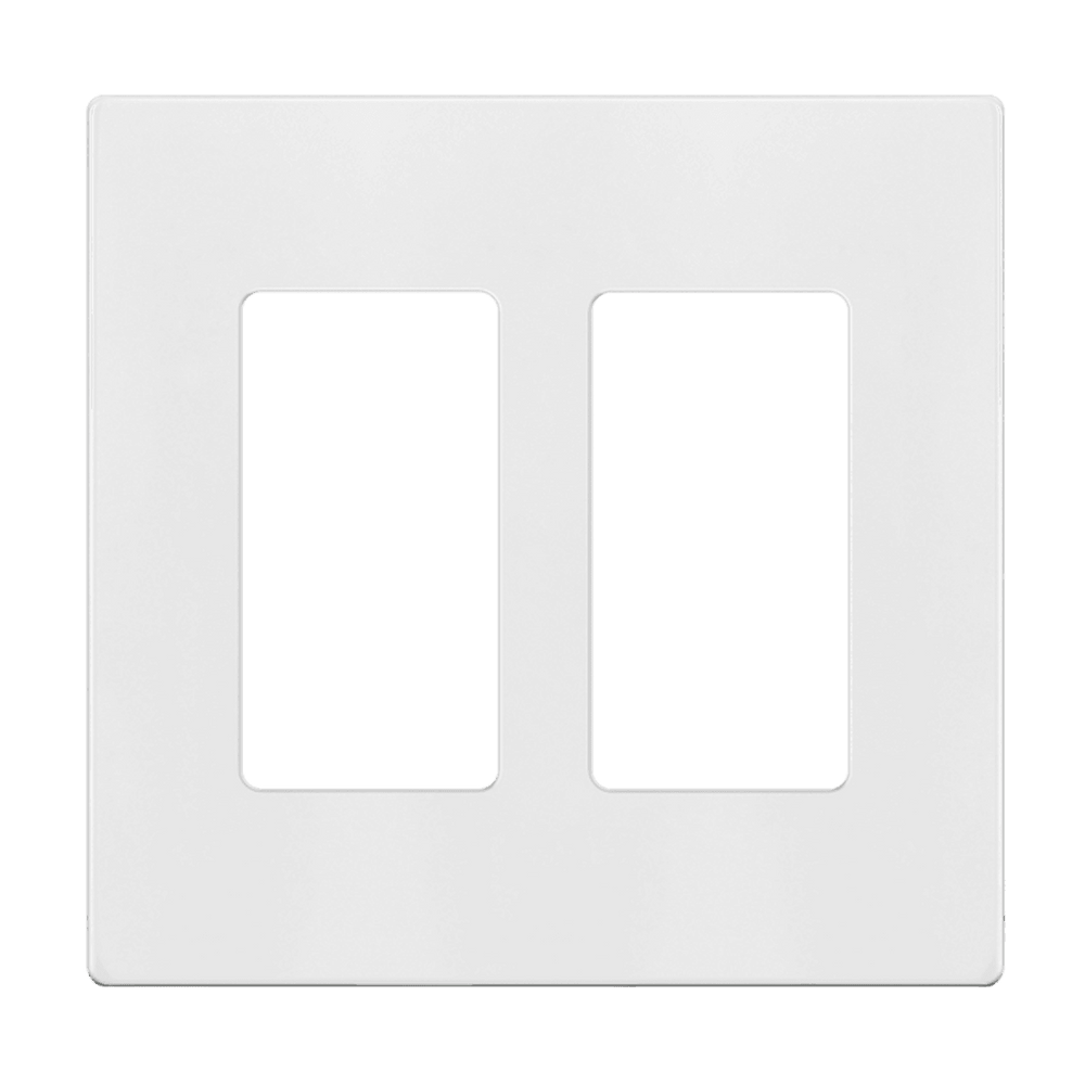 Screwless Decorator/GFCI Two-Gang Wall Plate