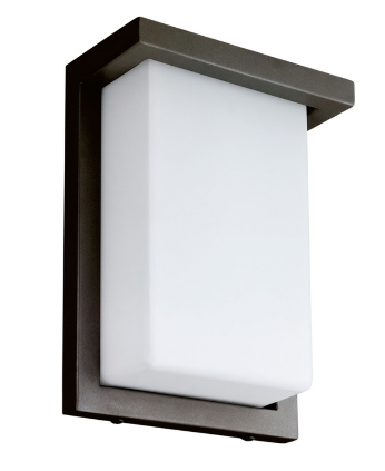 RY-WS-0864-3W3CCT-BK - PEAK 8 Inch LED Outdoor Wall Sconce 3CCT 12W/14W/16W Black ETL