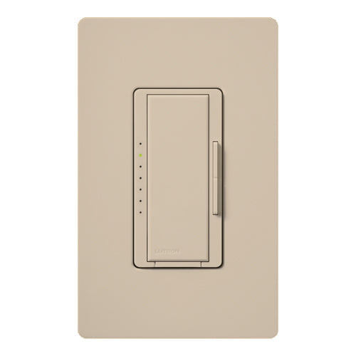 Lutron Maestro Dimmer, 1000W Incandescent/Halogen Only, Single Pole/Multi-Location, 120V, MSC-1000M-TP, Taupe
