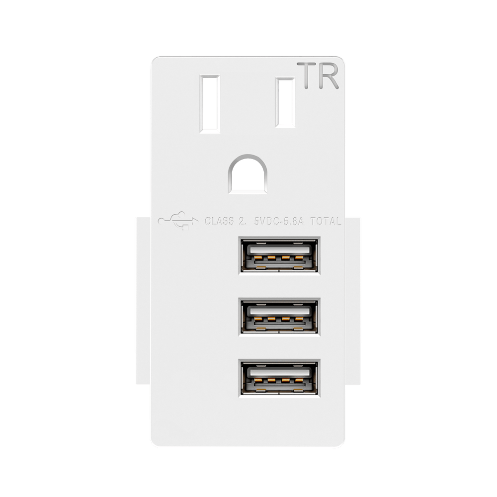 Three Type-A USB 15A Module