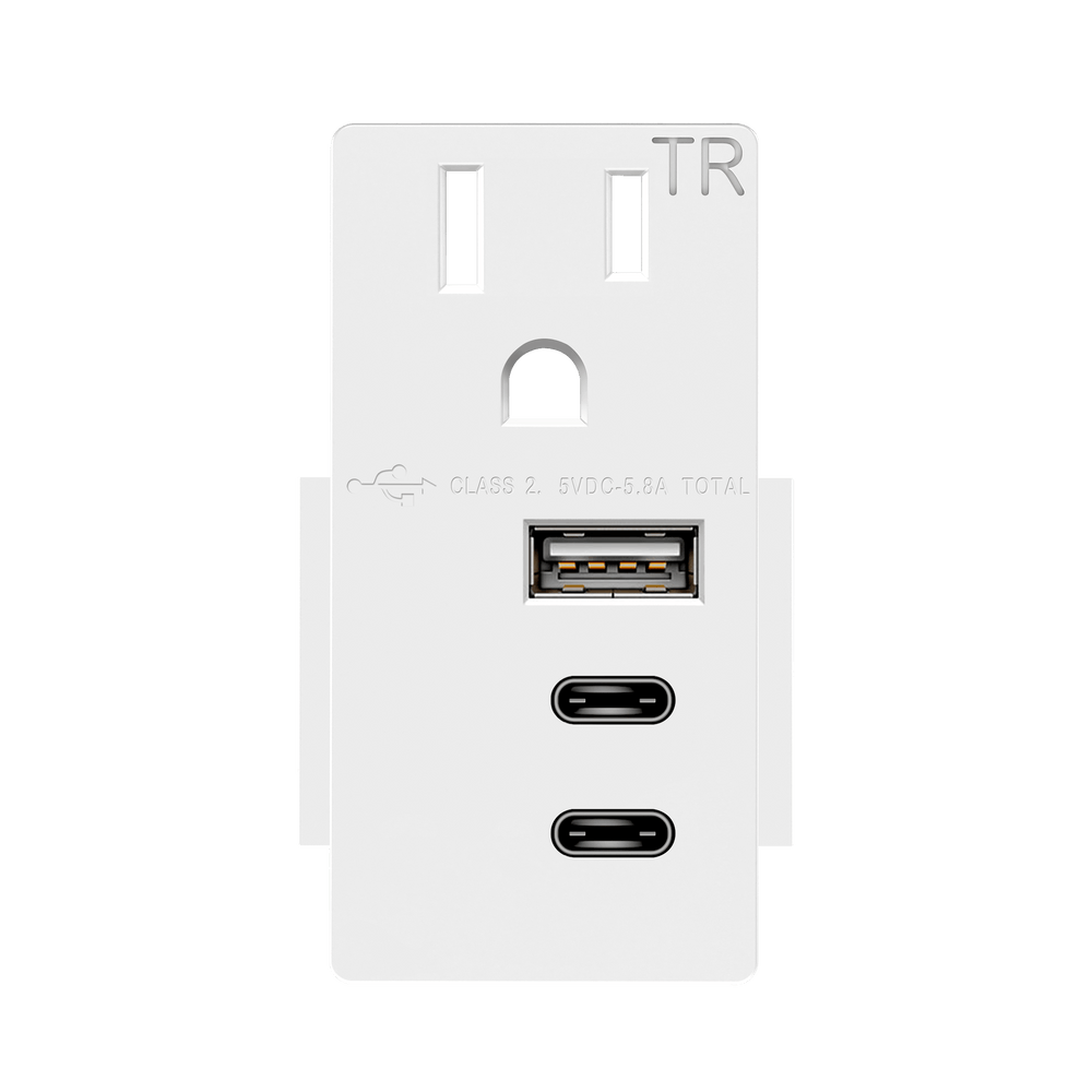 Type-A and Dual Type-C USB 15A Module