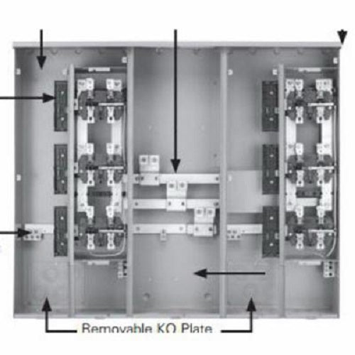Siemens WEPK4412 PAK Metering: NEC 2020, EUSERC, 120/240V, 400A, 4 Gang, 1 Phase, 225A, 4 Jaw, Ring Type, No Bypass