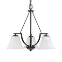 Progress 87676 P4621-20W Bravo 3-Light Chandelier Ceiling Light, Antique Bronze