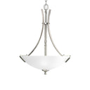 Progress 169062 P3757-09 Wisten 3-Light Foyer Pendant, Brushed Nickel