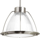 Progress 279364 P5143-0930K9 Prismatic Glass LED 1-Light Pendant, Brushed Nickel