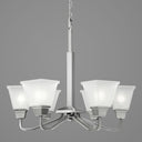 Progress 20405 P400119-009 Clifton Heights 6-Light Chandelier Ceiling Light, Brushed Nickel