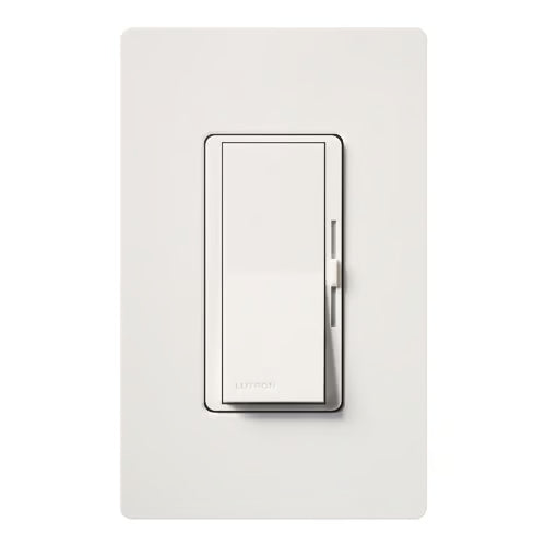 Lutron Diva MLV Dimmer Switch w/ Night Light, 800W (1000VA), Single Pole/3-Way, No Neutral Required, 120V, DVLV-103PH-WH, White