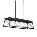 Progress 137560 P400048-031 Briarwood 5-Light Chandelier Ceiling Light, Textured Black