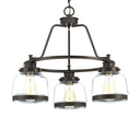 Progress 71286 P400057-020 Judson 3-Light Chandelier Ceiling Light, Antique Bronze