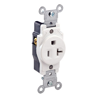 Leviton 5891-W 20 A 125 VAC Wall Plate White