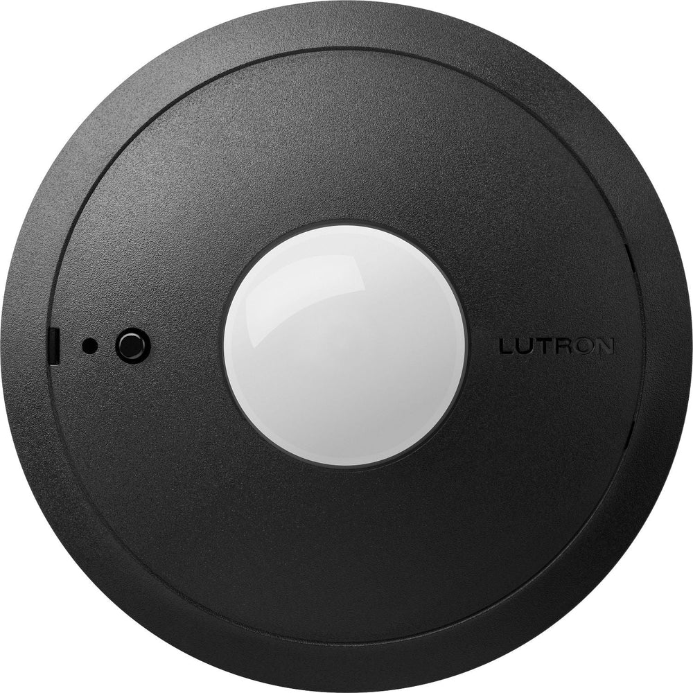 Lutron LOS2 Ceiling Occupancy Sensor, Wired PIR Technology, 1500 sq ft Coverage, 360 Degree View, 15–24V, LOS2‑CIR‑BL, Black