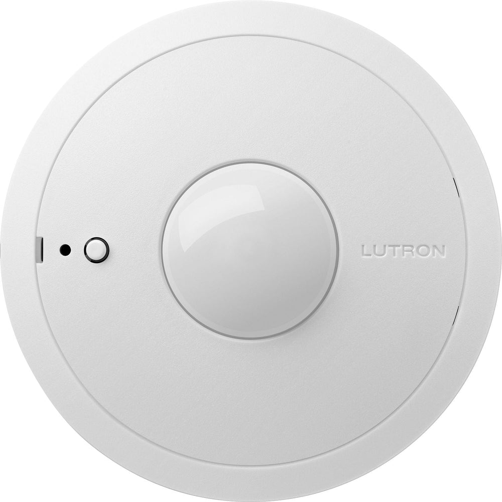 Lutron LOS2 Ceiling Occupancy Sensor, Wired PIR Technology, 1500 sq ft Coverage, 360 Degree View, 15–24V, LOS2‑CIR‑WH, White