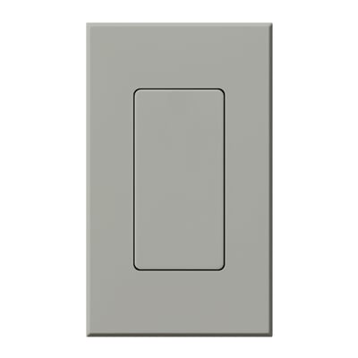 Lutron Nova T Blank Insert for Architectural Matte Wall Plates, Single Gang Wall Plate Included, NT-BI-GR, Gray