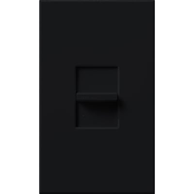 Lutron Nova T Momentary Contact Switch, 24V, Single-Pole/Multi-Location, Wall Plate Included, NRCS-1-BL, Black