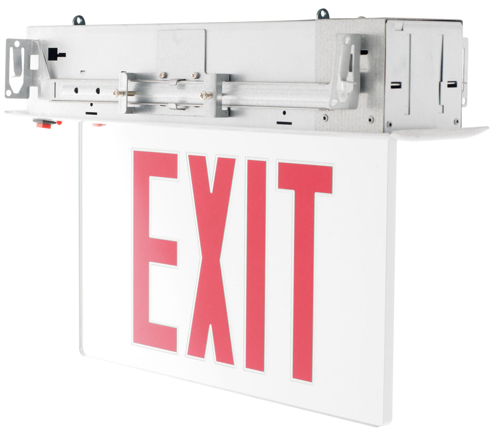 Recessed Edge Lit LED Exit Sign 4.8W