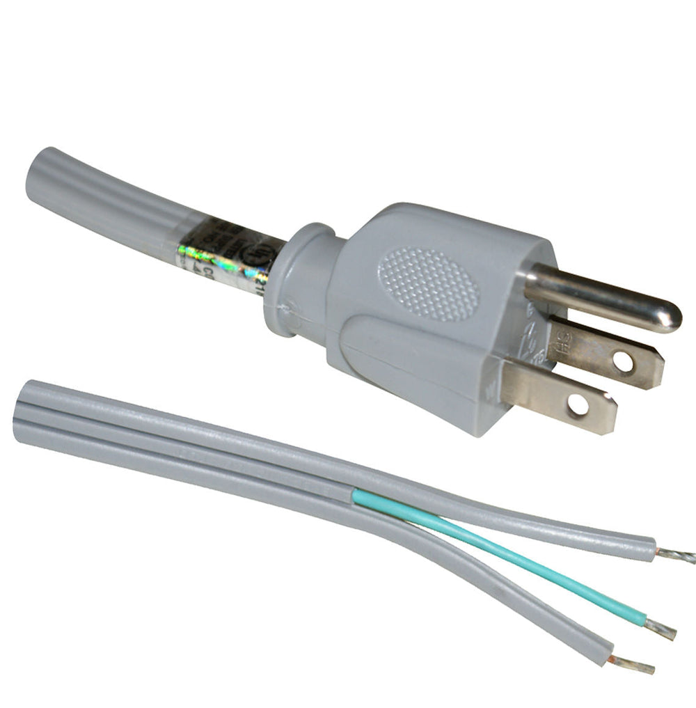 STRAIGHT PLUG, GENERAL-PURPOSE CORDS 125V-13A, GRAY