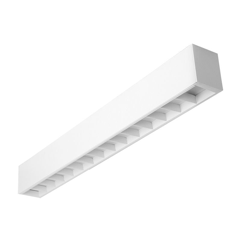 SCX-LUV-WH - LED 2-3/4" Superior Architectural Seamless Linear Lights with White Louver Lens 10W 30K/35K/40K/50K