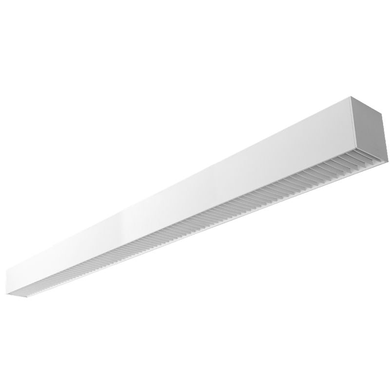 LED 6" Superior Architectural Seamless Indirect Linear Lights with White Louver Lens 80W/100W/120W 30K/35K/40K/50K