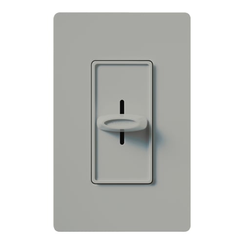 Lutron Skylark Quiet 3-Speed Fan Control, No Neutral Required, 1.5A 3-Speed Ceiling Fan, 120V, Single Pole/3-Way, SFSQ-FH-GR, Gray