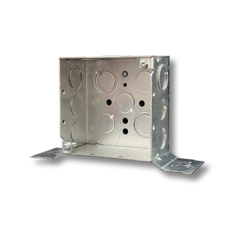 PLS-BOM441 - 4x4x1-1/2 Inch Square Box with FB Bracket