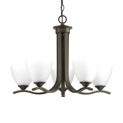 Progress Lighting P400063-020 Laird 5-Light Chandelier Ceiling Light, Antique Bronze
