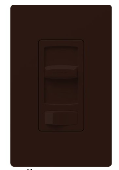 Lutron Skylark Contour Dimmer Switch, 1000W Incandescent/Halogen or 600VA MLV, Single Pole/3-Way, 120V, CT-103P-BR, Brown